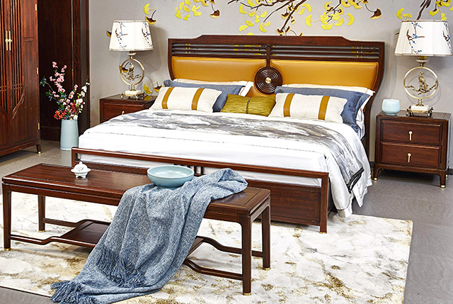 新中式家具TM9902床 新中式家具TM9902床